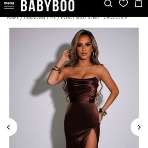 Chocolate brown dress from babyboo fashion